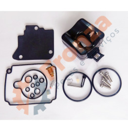 KIT REPARO DO CARBURADOR PARA O MOTOR DE POPA YAMAHA F 75 HP / 80 HP / 90 HP / 100 HP 4 TEMPOS 4 CILINDROS 67F-W0093-01-00 IMPORTADO