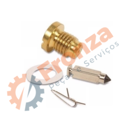 AGULHA COM SEDE MEDIDA 1,3MM PARA MOTOR DE POPA JOHNSON OU EVINRUDE DE 1,5 HP ATÉ 30 HP IMPORTADO 0396522