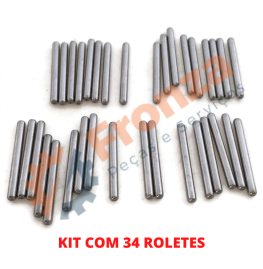 ROLETE DO PINO DO PISTAO POPA YAMAHA 25 / 30 / 40 / 50 HP - KIT COM 34 ROLETES