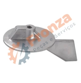 ANODO EM FORMA DE LEME POPA YAMAHA F50 4 CILINDROS E 60 / 70 / 75 / 90 HP 2 TEMPOS 3 CILINDROS