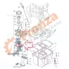 guarnição bomba de óleo yamaha 115