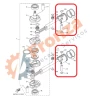 KIT DE PISTÃO PARA MOTOR DE POPA YAMAHA 40 MODELO X / FRONZA